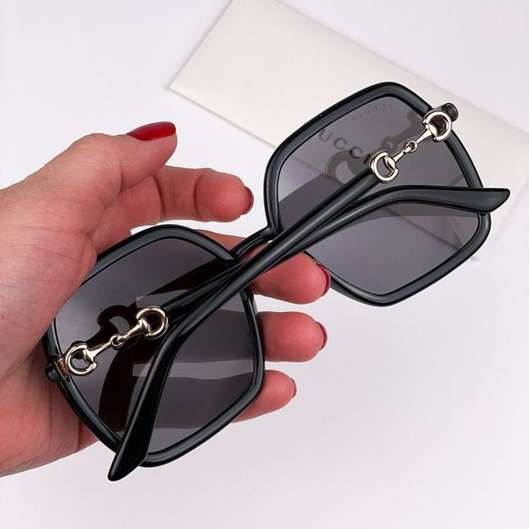 Gucci  GG0890S 001 Sunglasses Black Gray Square Women main image 6